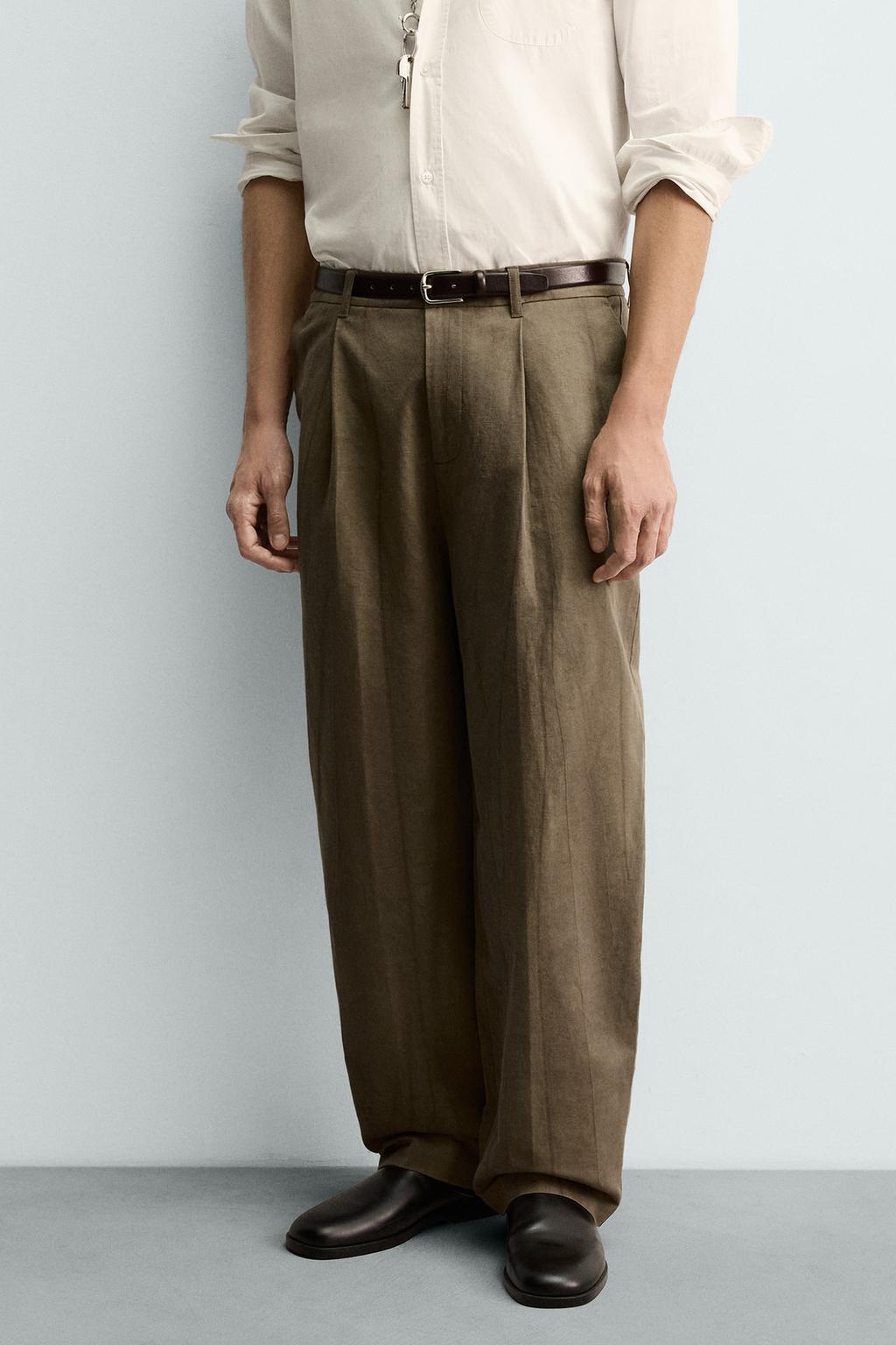 БРЮКИ СО СКЛАДКАМИ И ПРИНТОМ ТАЙ-ДАЙ