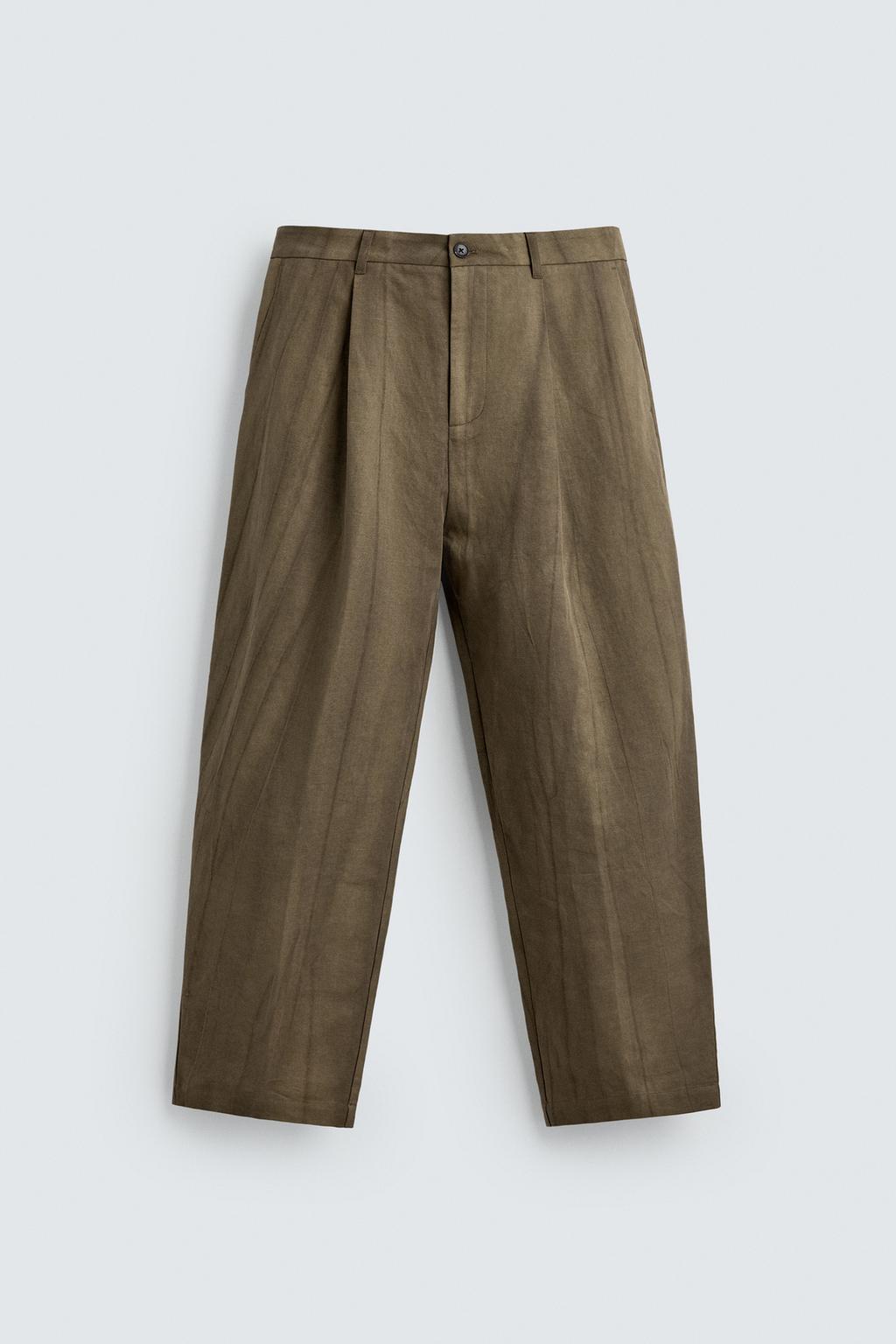 БРЮКИ СО СКЛАДКАМИ И ПРИНТОМ ТАЙ-ДАЙ