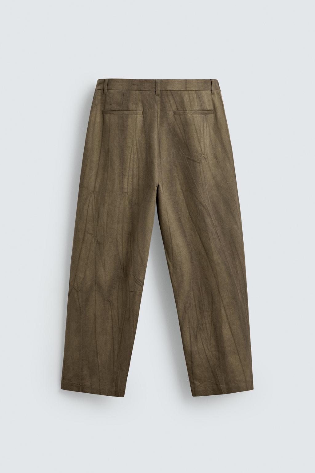 БРЮКИ СО СКЛАДКАМИ И ПРИНТОМ ТАЙ-ДАЙ