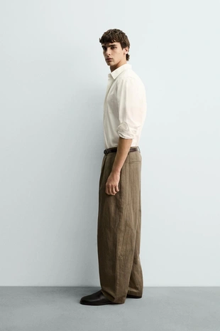 Брюки со складками и принтом тай-дай- Заказать в России