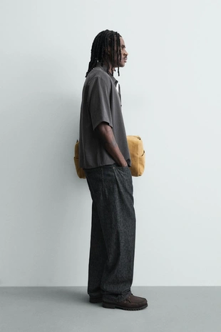 Рубашка свободного кроя в клетку