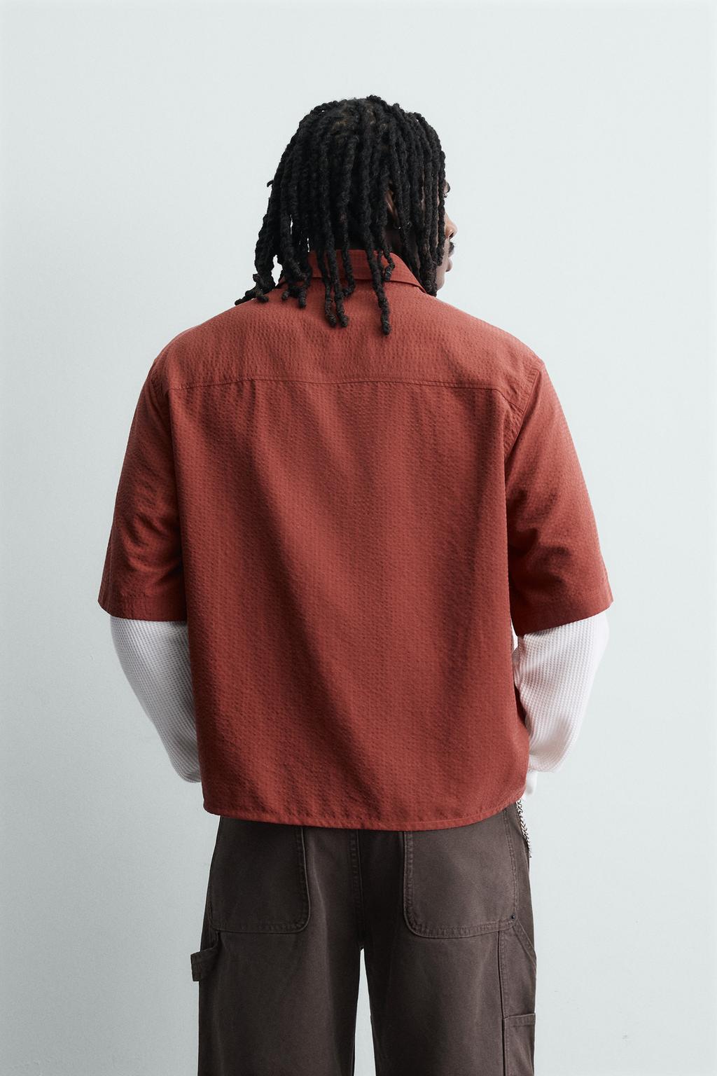 РУБАШКА СТРУЯЩЕГОСЯ ПОКРОЯ В КЛЕТКУ