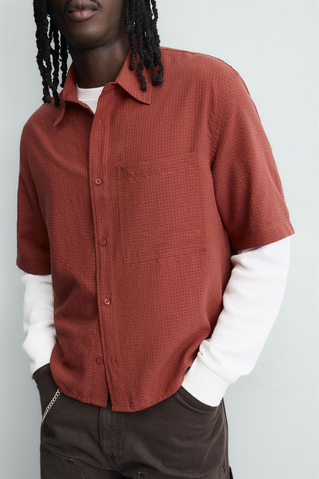 РУБАШКА СТРУЯЩЕГОСЯ ПОКРОЯ В КЛЕТКУ