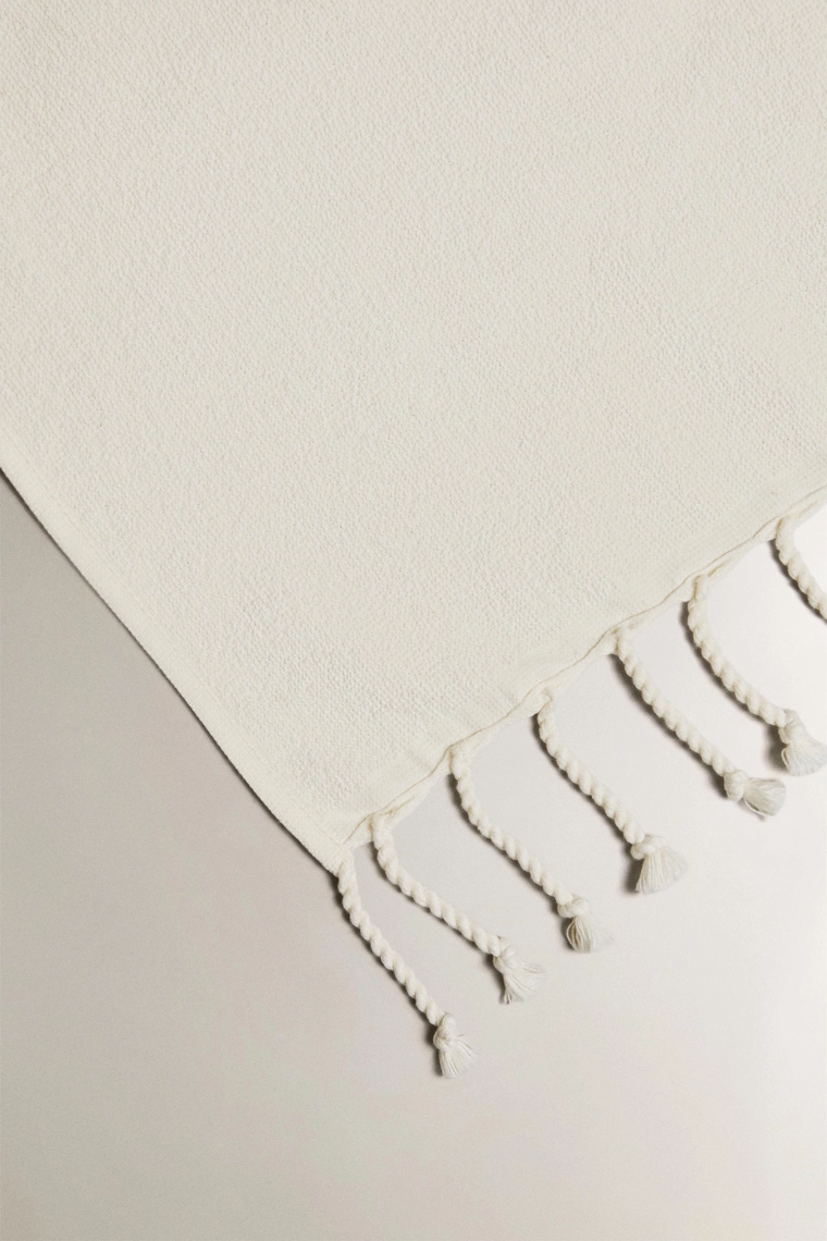 Хлопковое пляжное полотенце с узорами