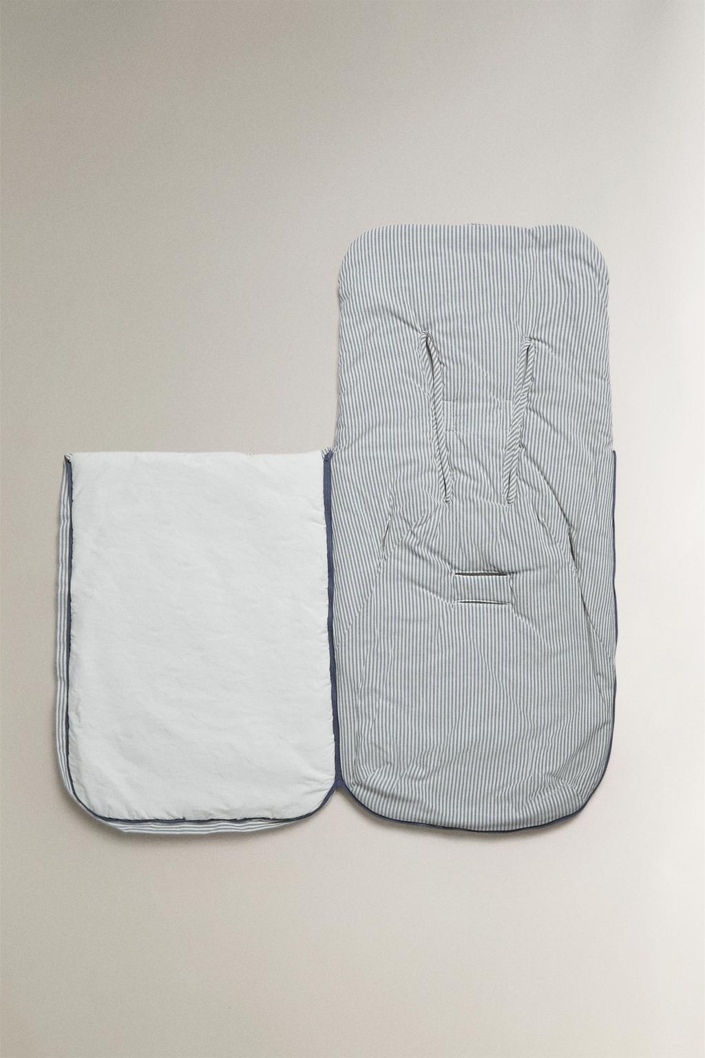 Полосатый спальный мешок для детской коляски