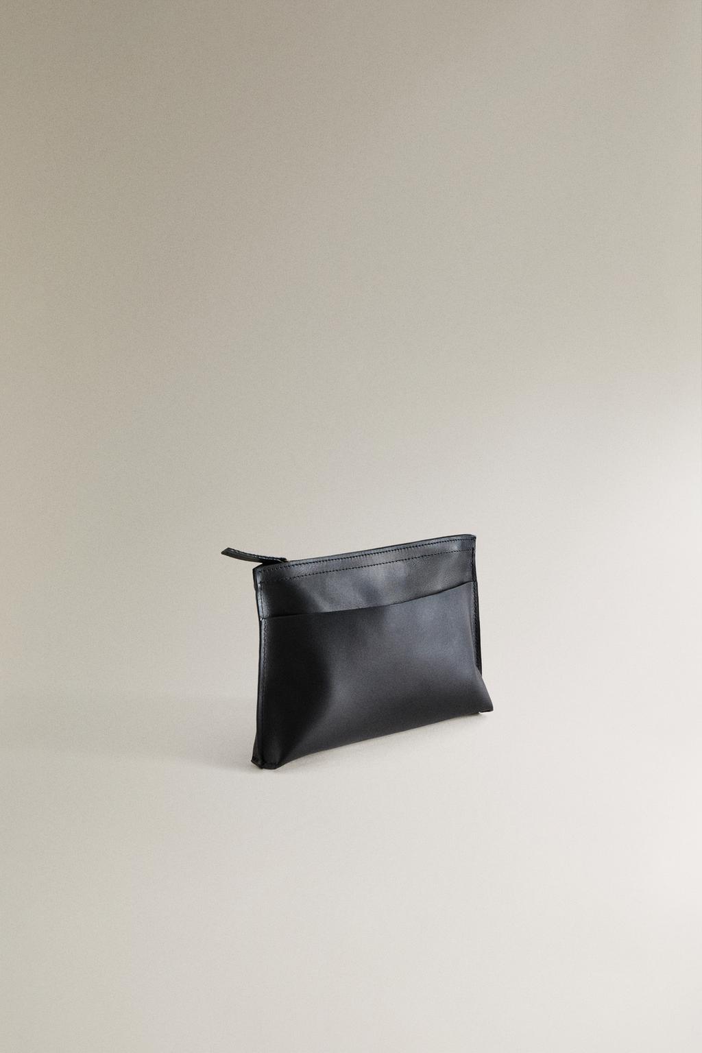 Кожаная сумка-косметичка для мужчин