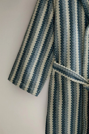 Халат с геометрическим жаккардовым узором- Заказать в России