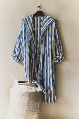 Халат с геометрическим жаккардовым узором- Заказать в России