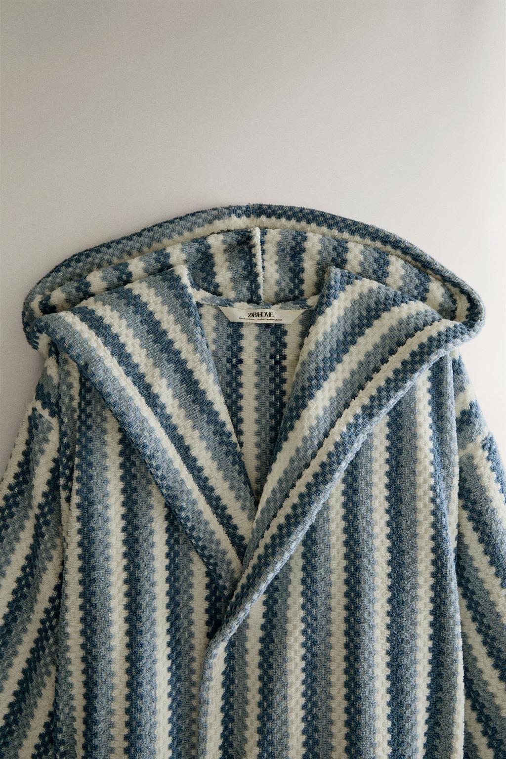 Халат с геометрическим жаккардовым узором