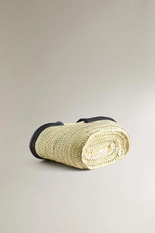 Сумка мини-тоут с деталями из кожи- Заказать в России