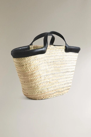 Сумка-тоут с деталями из кожи- Заказать в России