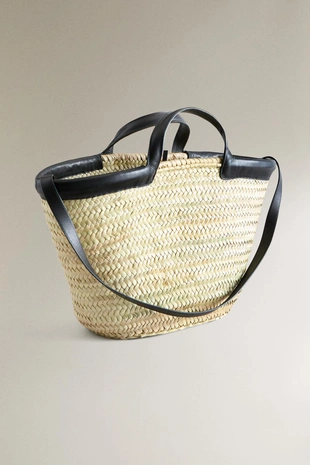 Сумка-тоут с деталями из кожи- Заказать в России