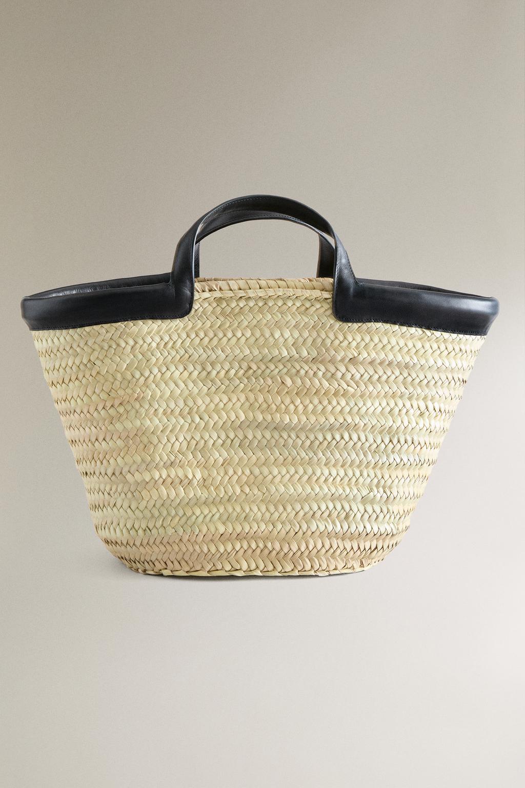 Сумка-тоут с деталями из кожи