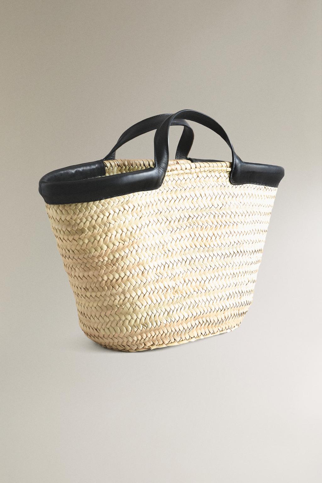 Сумка-тоут с деталями из кожи