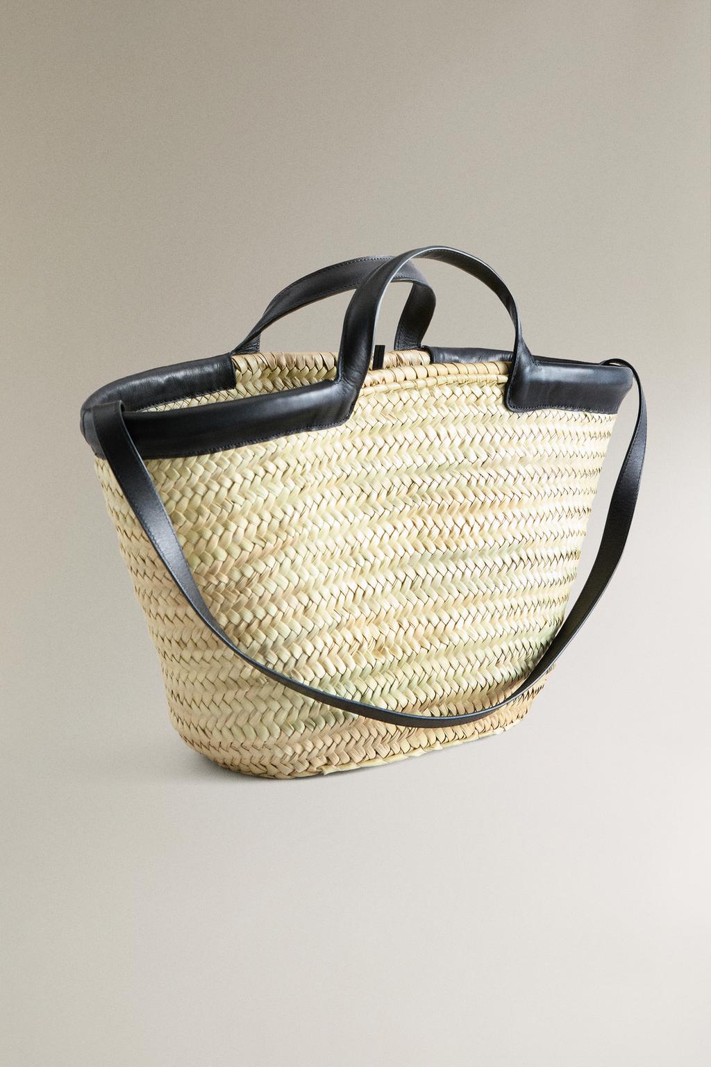 Сумка-тоут с деталями из кожи