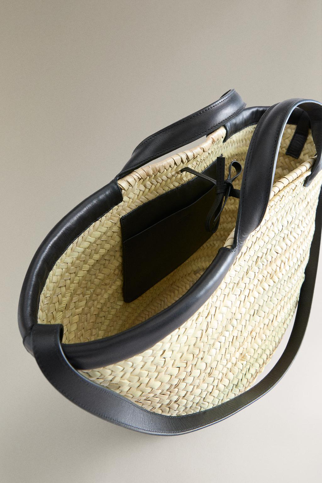 Сумка-тоут с деталями из кожи