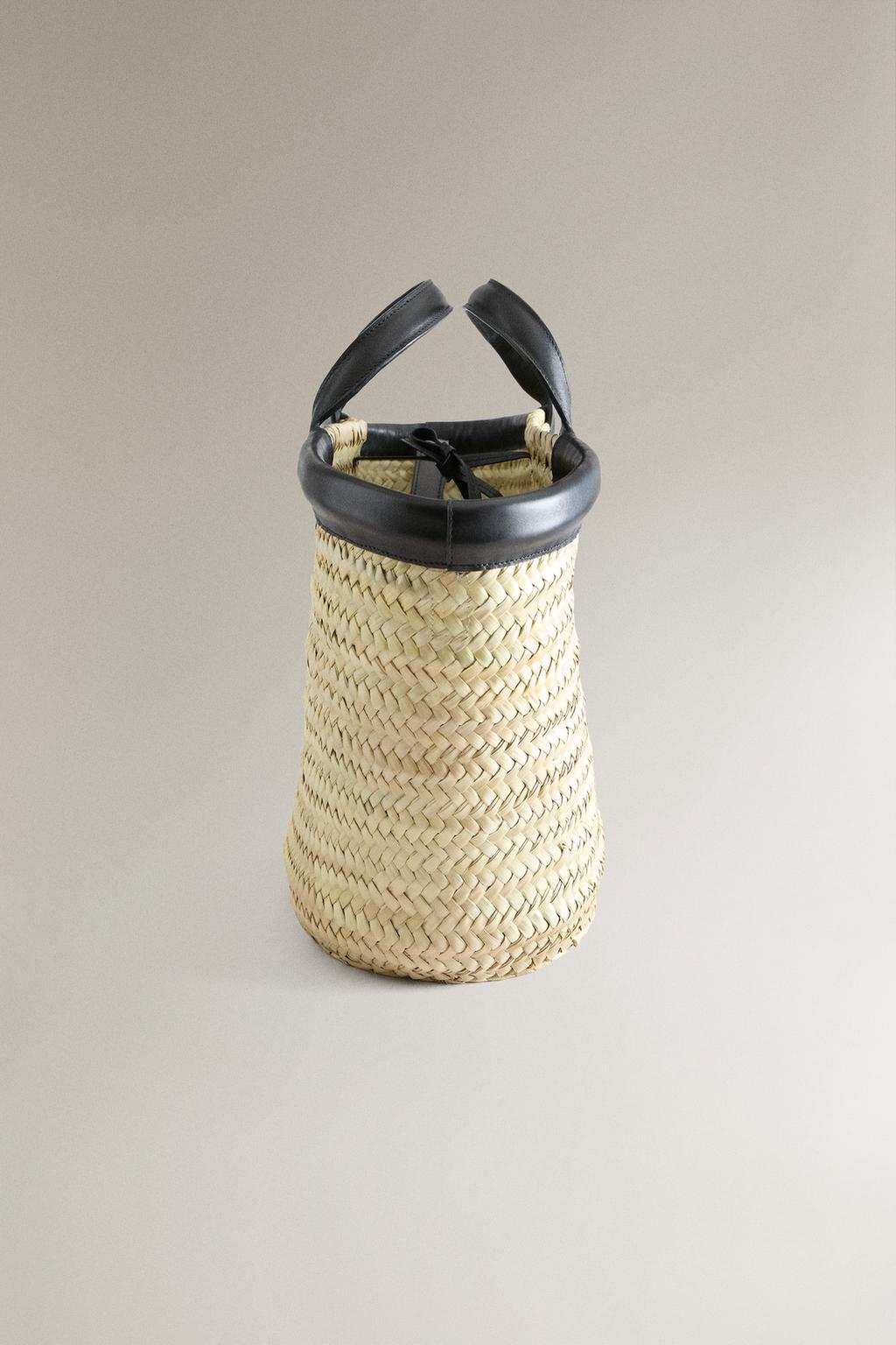 Сумка-тоут с деталями из кожи