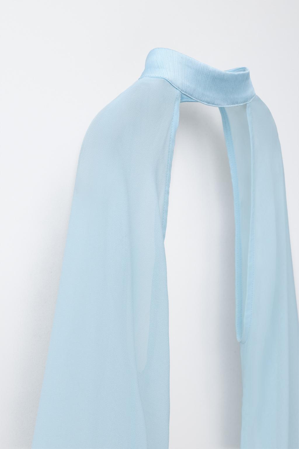 Рукава - кейп с воротником-стойкой