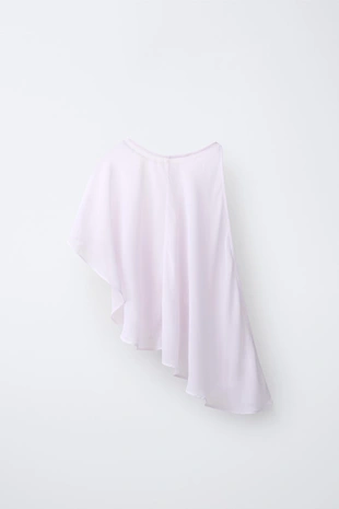 Асимметричный кейп из шифона- Заказать в России