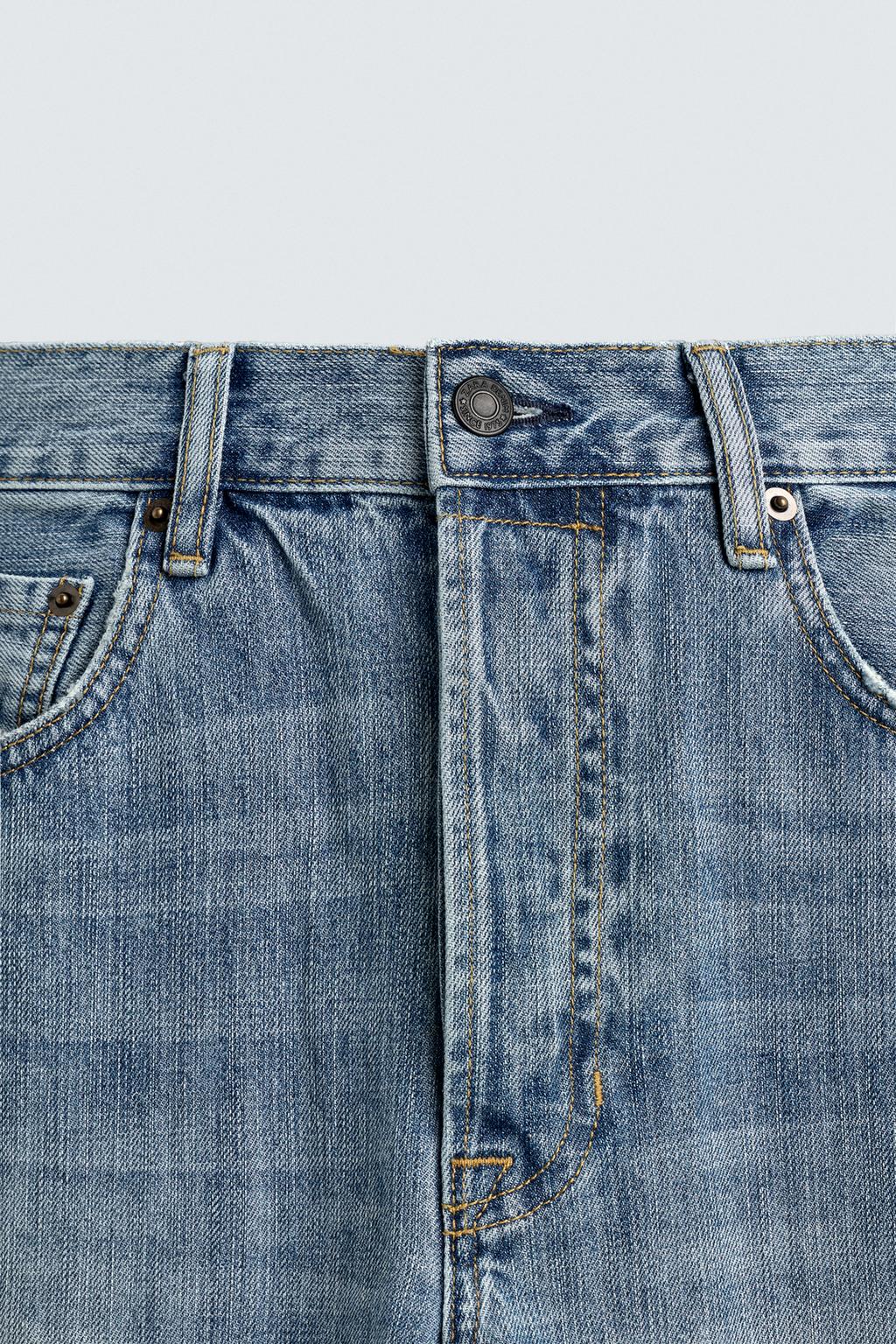 ДЖИНСЫ LOOSE баллон С КОНТРАСТНЫМИ ЛАМПАСАМИ