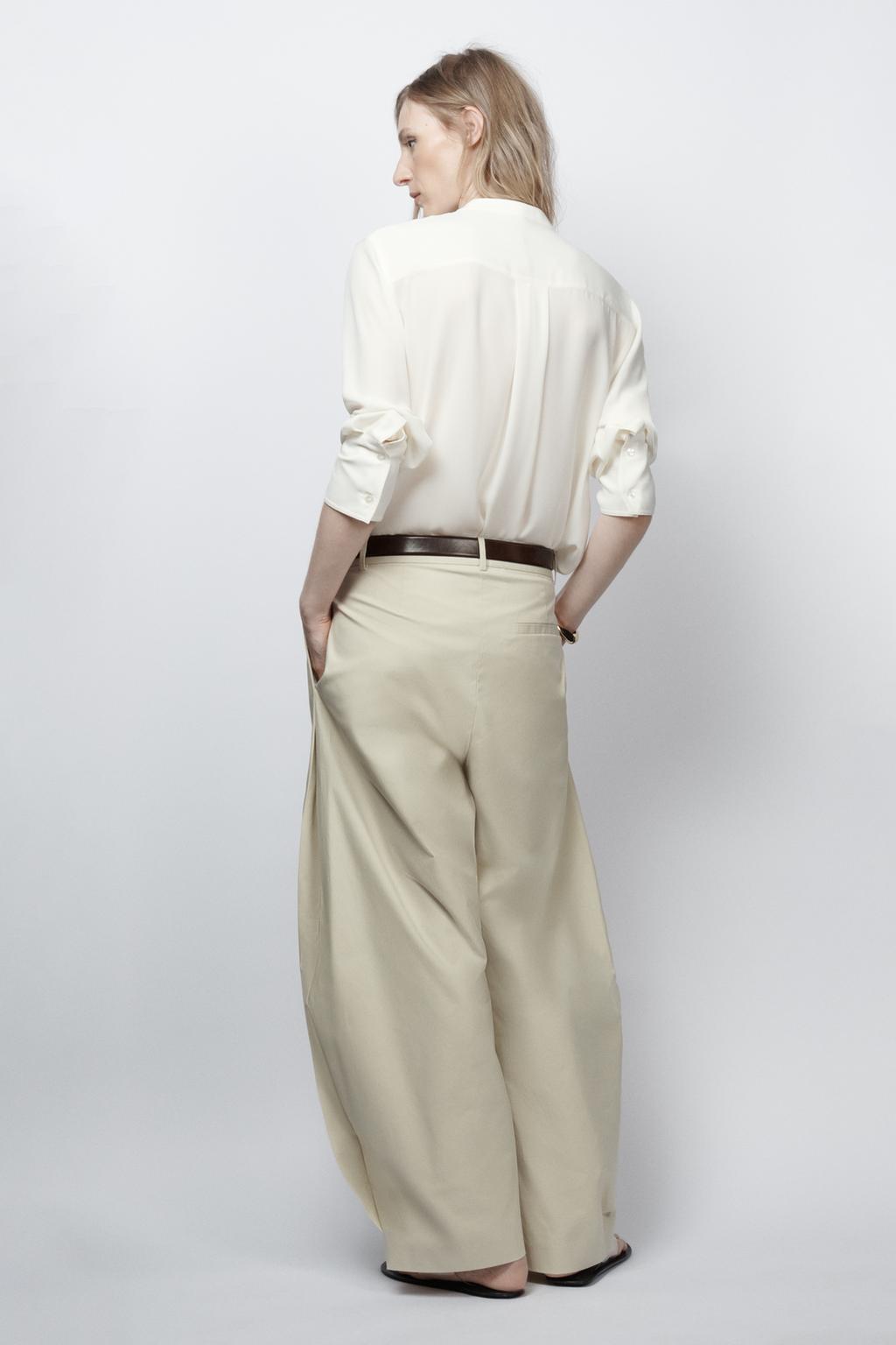 РУБАШКА СВОБОДНОГО КРОЯ С КОКЕТКОЙ — коллекция Zara «ZW»