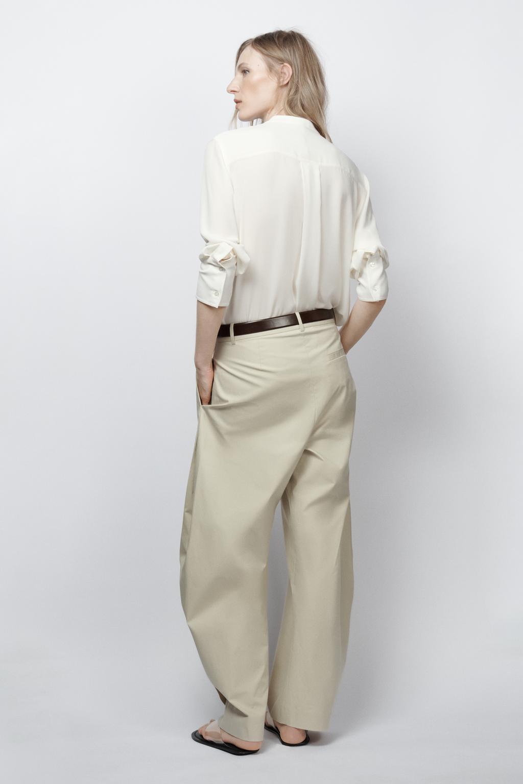 РУБАШКА СВОБОДНОГО КРОЯ С КОКЕТКОЙ — коллекция Zara «ZW»