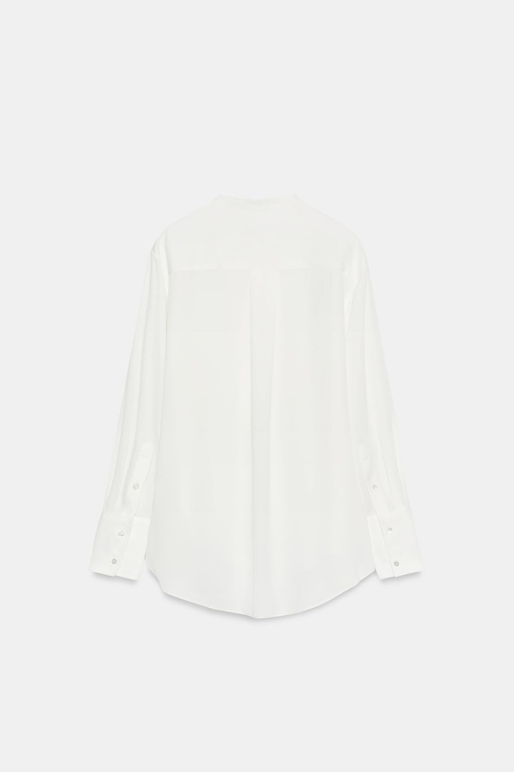 РУБАШКА СВОБОДНОГО КРОЯ С КОКЕТКОЙ — коллекция Zara «ZW»