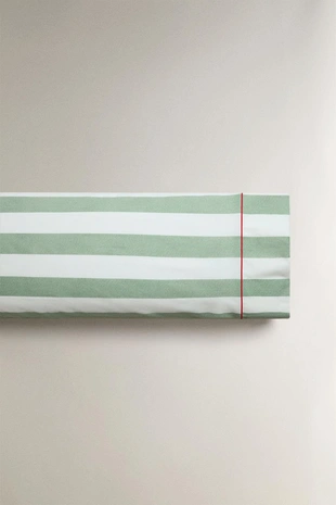 Пододеяльник из мятого хлопка в полоску- Заказать в России