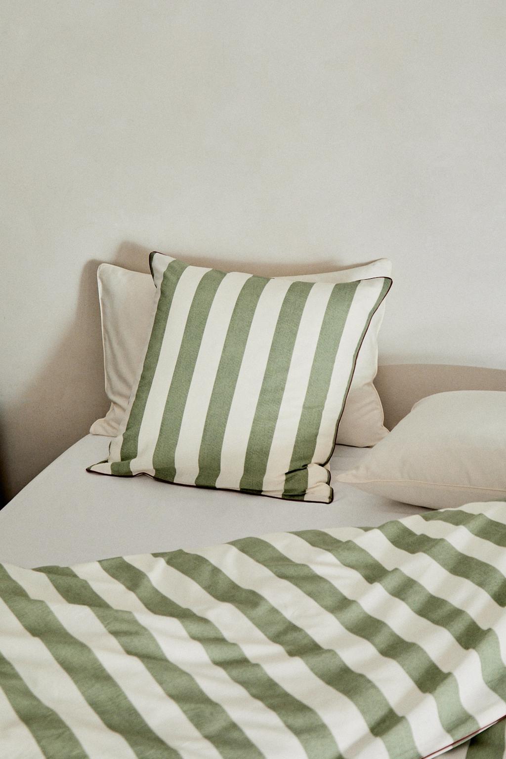 Пододеяльник из мятого хлопка в полоску