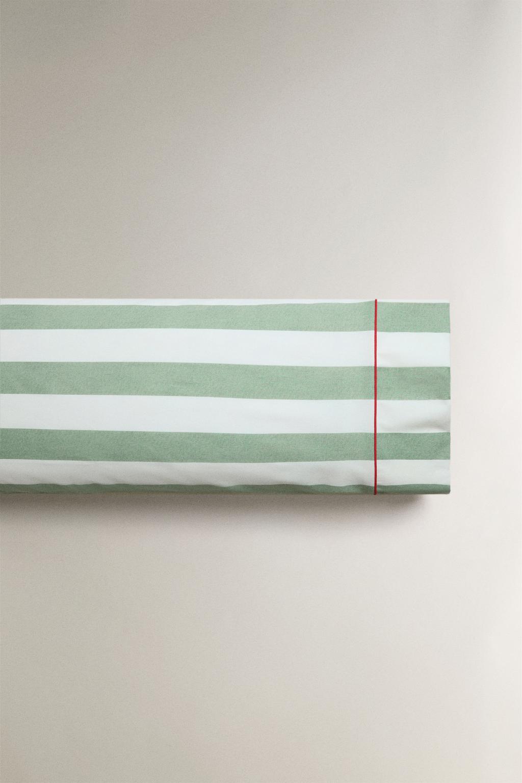 Пододеяльник из мятого хлопка в полоску