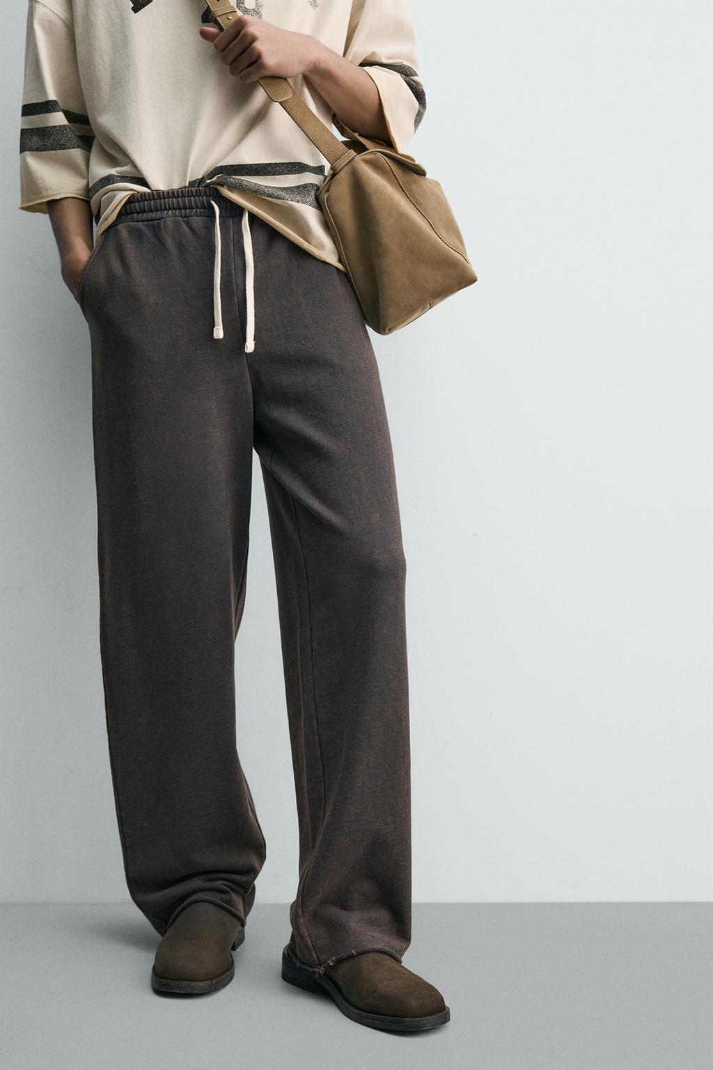 ДЖОГГЕРЫ прямого кроя С ЭФФЕКТОМ ПОТЕРТОСТИ