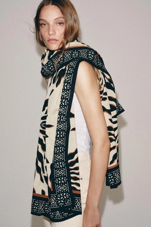 Шарф с принтом «пальмы»- Заказать в России