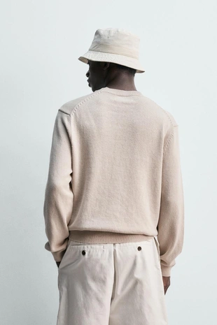 Свитер из хлопка и льна- Заказать в России