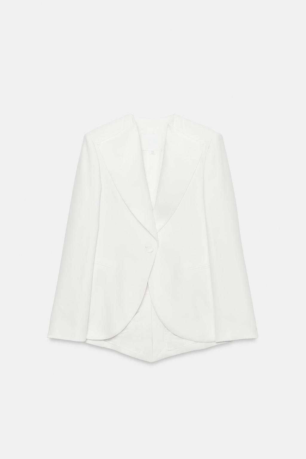 БЛЕЙЗЕР-СМОКИНГ ИЗ ЛЬНА — коллекция Zara «ZW»