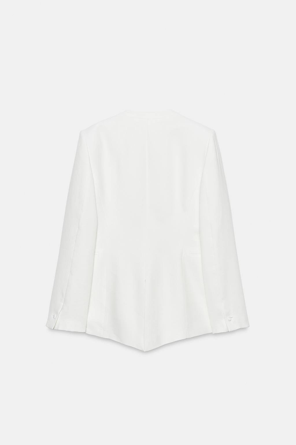 БЛЕЙЗЕР-СМОКИНГ ИЗ ЛЬНА — коллекция Zara «ZW»