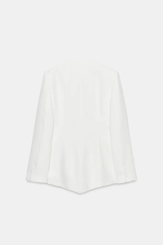 БЛЕЙЗЕР-СМОКИНГ ИЗ ЛЬНА — коллекция Zara «ZW»