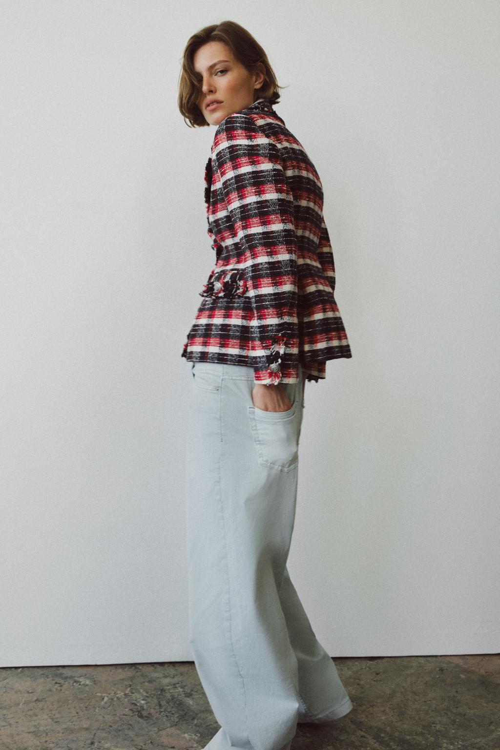 БЛЕЙЗЕР из коллекции «ZW» С БАСКОЙ В КЛЕТКУ