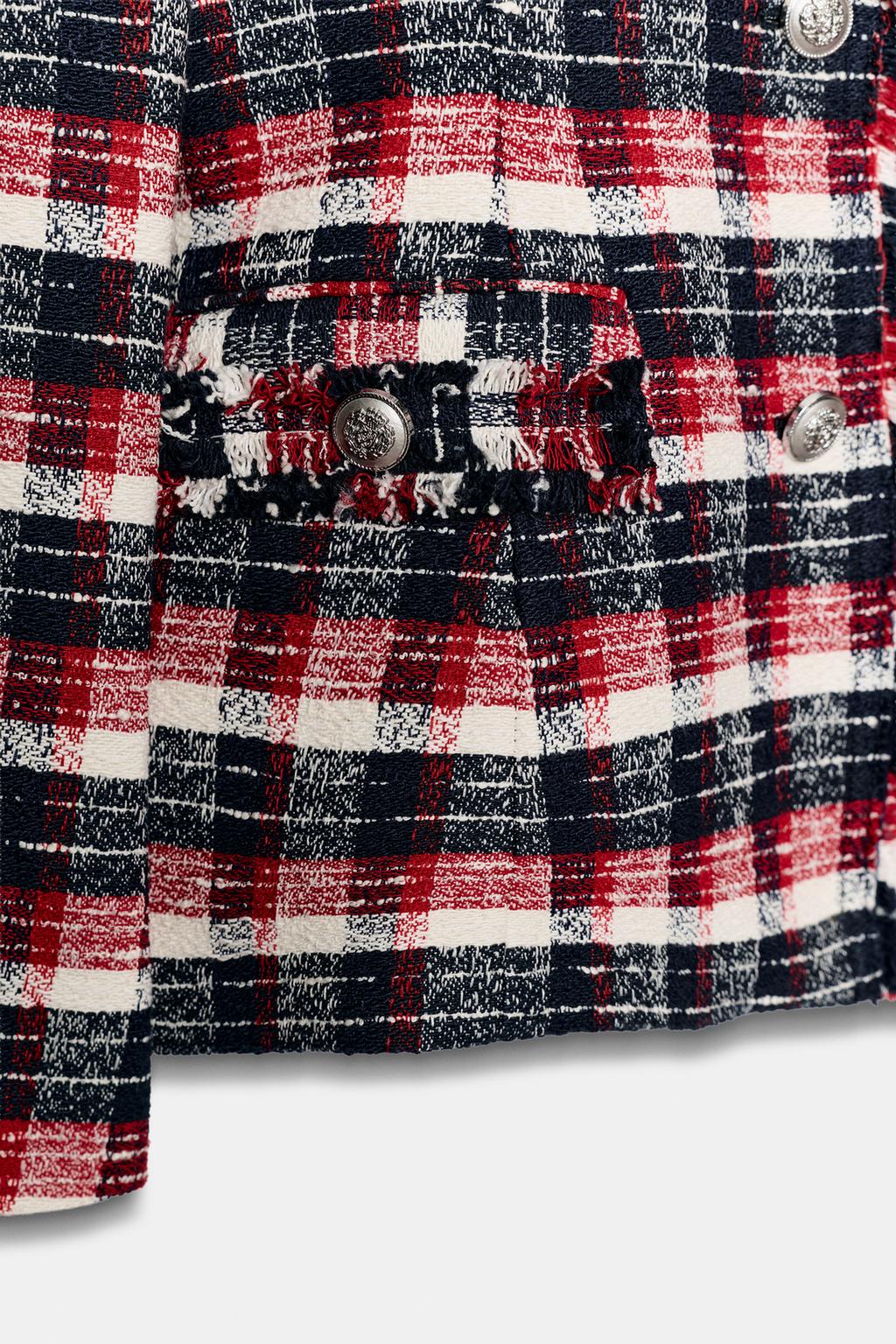 БЛЕЙЗЕР из коллекции «ZW» С БАСКОЙ В КЛЕТКУ