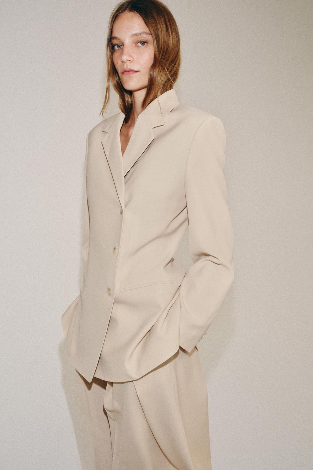 БЛЕЙЗЕР ПРЯМОГО КРОЯ ИЗ ШЕРСТИ — коллекция Zara «ZW» лимитированная серия