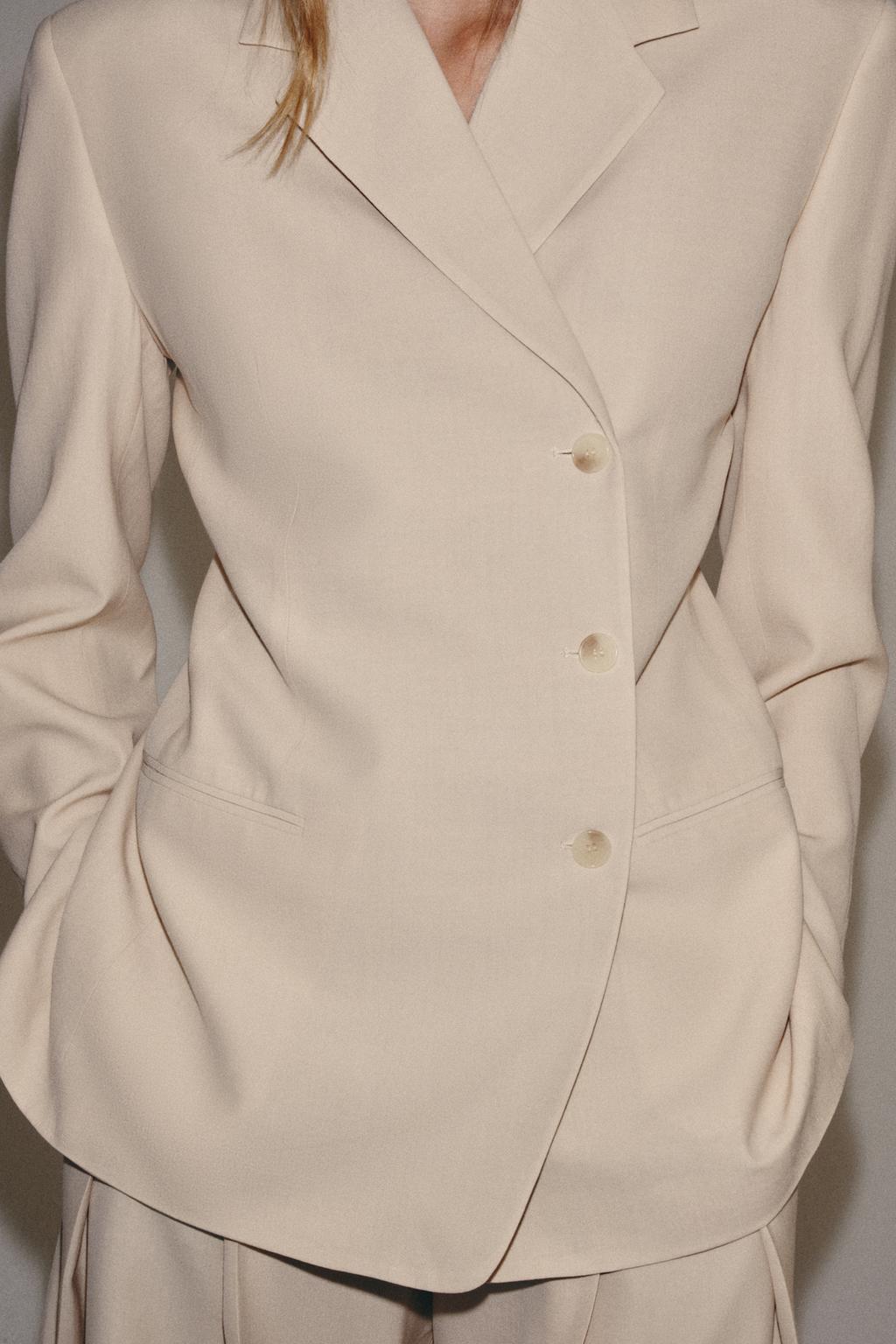 БЛЕЙЗЕР ПРЯМОГО КРОЯ ИЗ ШЕРСТИ — коллекция Zara «ZW» лимитированная серия