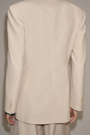 Блейзер прямого кроя из шерсти — коллекция Zara «Zw» лимитированная серия- Заказать в России