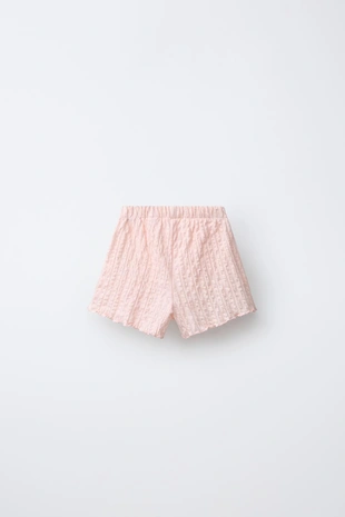 Шорты с вышивкой в виде цветка- Заказать в России