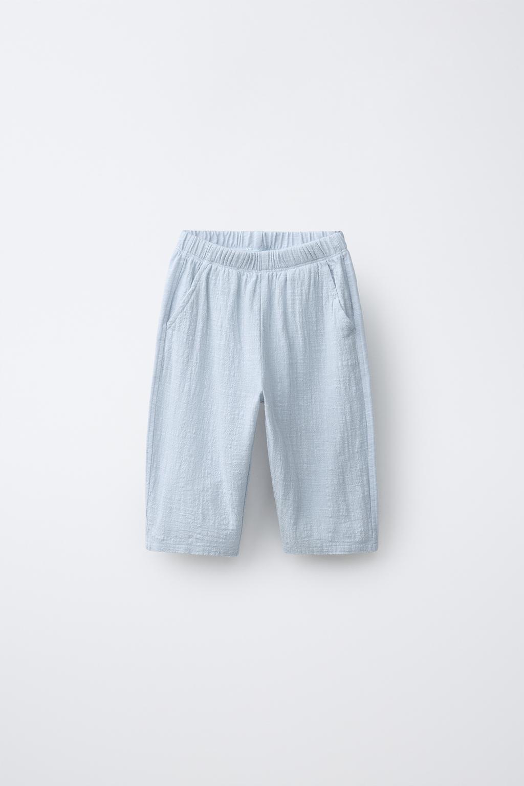 БРЮКИ ИЗ КОМБИНИРОВАННОЙ ТКАНИ