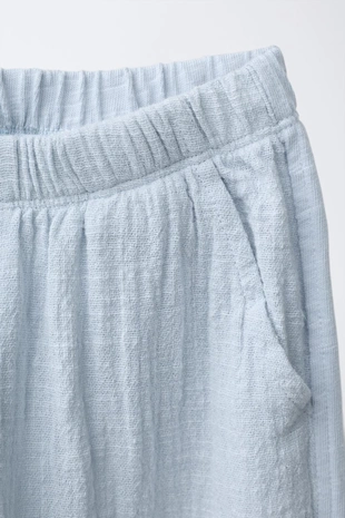 Брюки из комбинированной ткани- Заказать в России