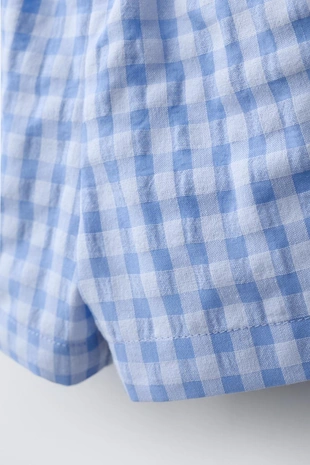 Шорты в клетку «виши»- Заказать в России