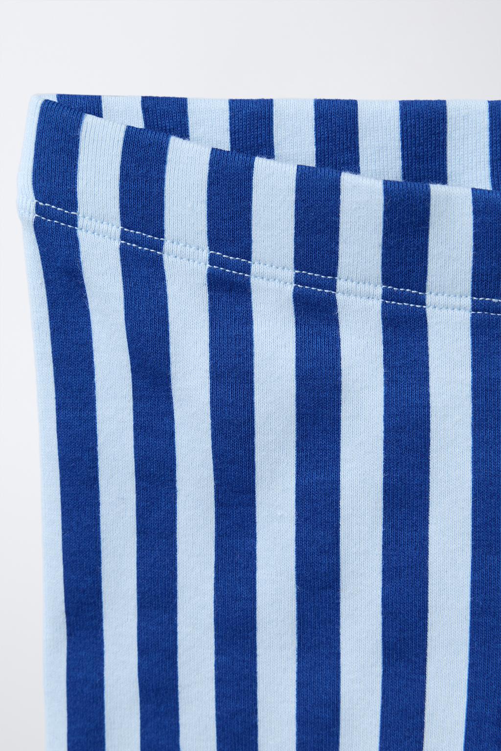 ЛЕГИНСЫ-ВЕЛОСИПЕДКИ В ПОЛОСКУ С ВЫШИВКОЙ «МИННИ МАУС» ©DISNEY