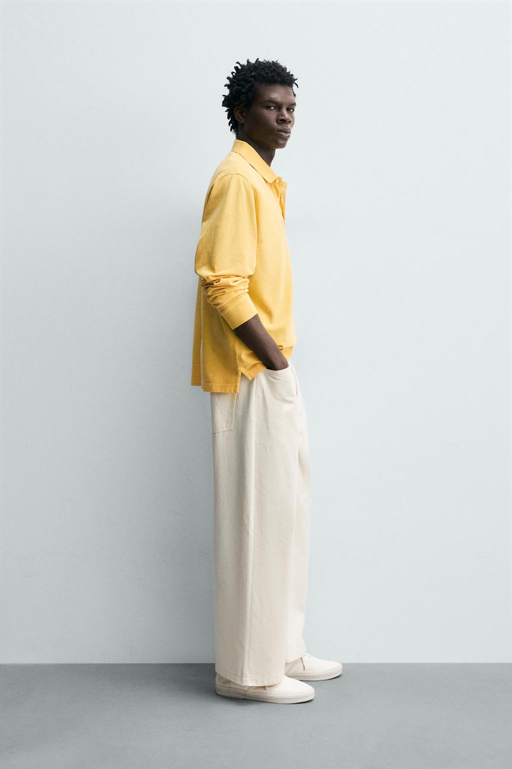 ПОЛО ПИКЕ стандартной посадки С ЭФФЕКТОМ ПОТЕРТОСТИ