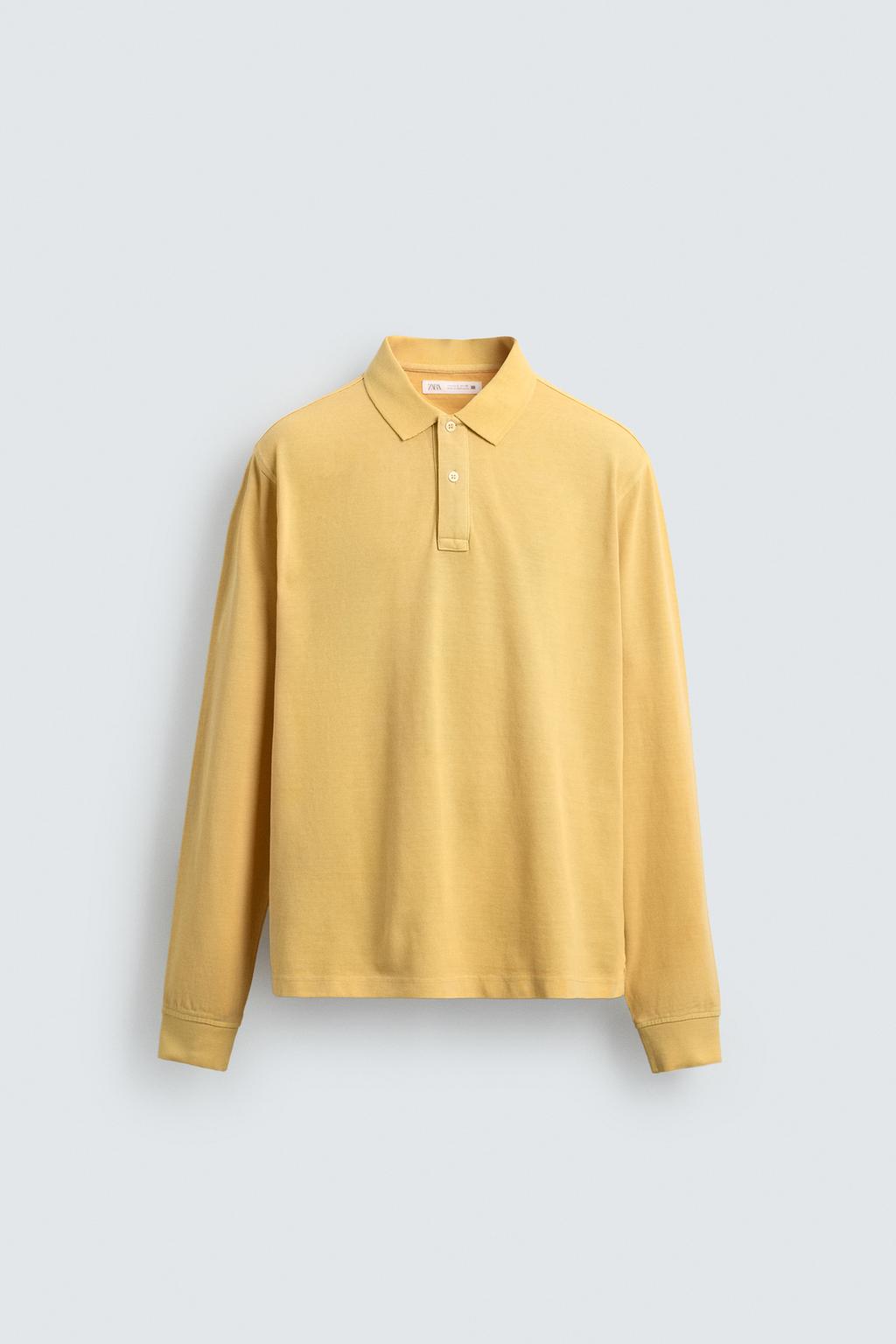 ПОЛО ПИКЕ стандартной посадки С ЭФФЕКТОМ ПОТЕРТОСТИ