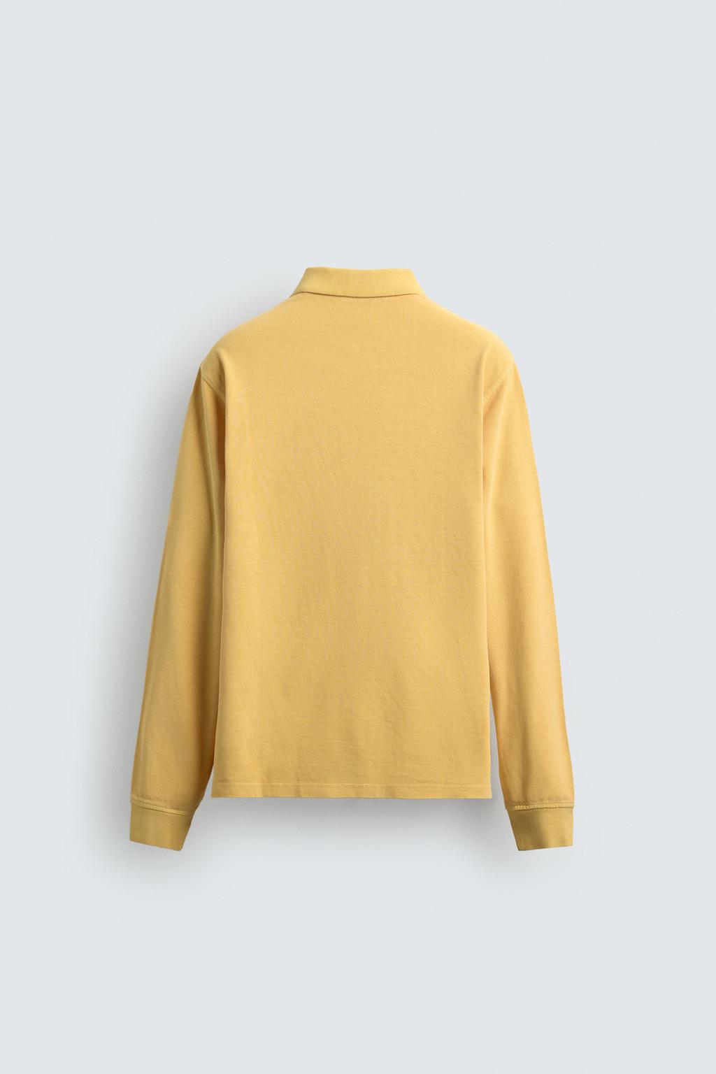 ПОЛО ПИКЕ стандартной посадки С ЭФФЕКТОМ ПОТЕРТОСТИ