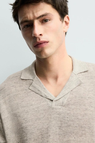 Поло из 100% льна- Заказать в России